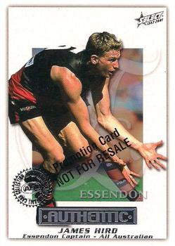 2001 Select AFL Authentic - Promos #NNO James Hird Front